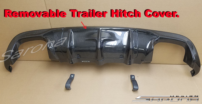 Custom Dodge Durango  SUV/SAV/Crossover Rear Lip/Diffuser (2017 - 2025) - $740.00 (Part #DG-018-RA)